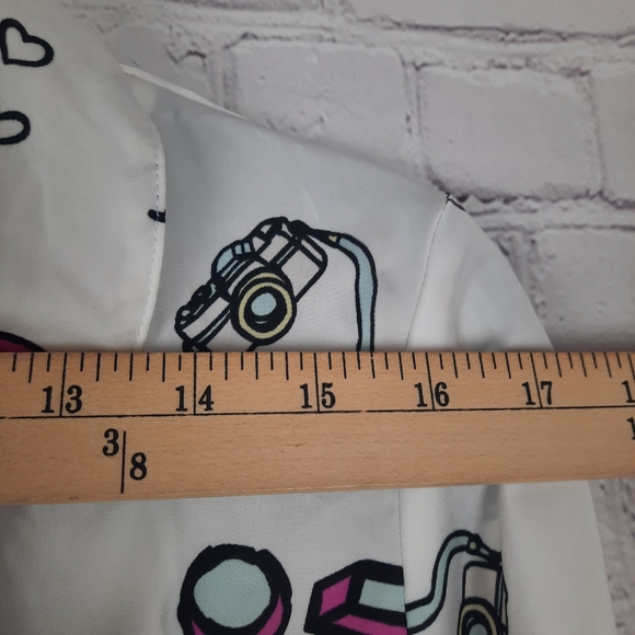 Betsey Johnson Button Down Satin Sleepwear Pajama - Picture 8 of 10